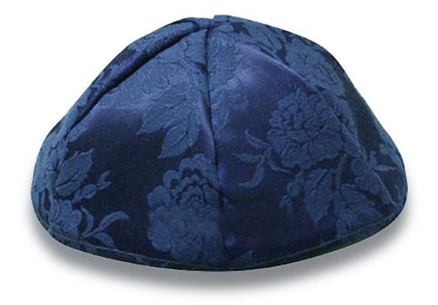 Navy Blue Brocade